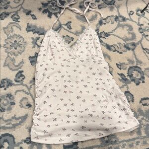 Cider White Floral Top